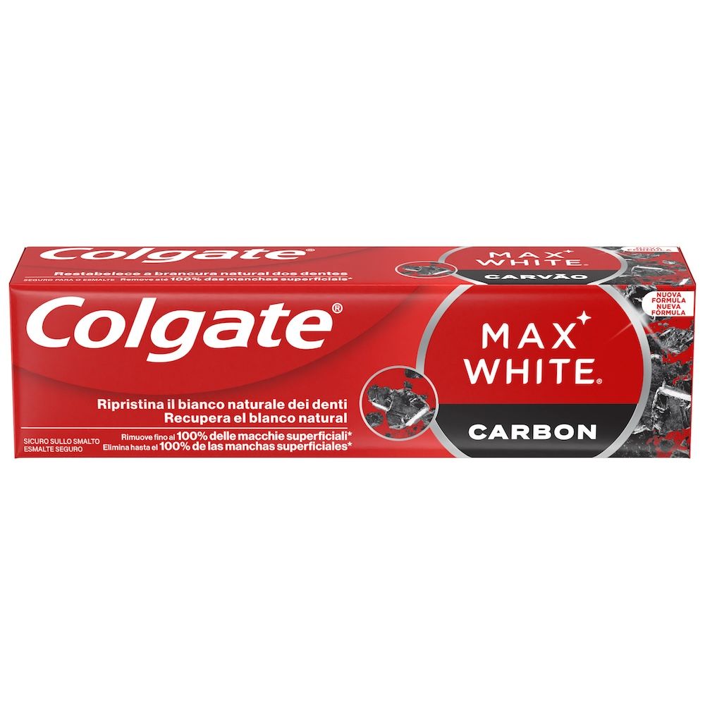 „Max White“ balinamoji dantų pasta su aktyvinta anglimi Dantų pastos ir dantų pastos