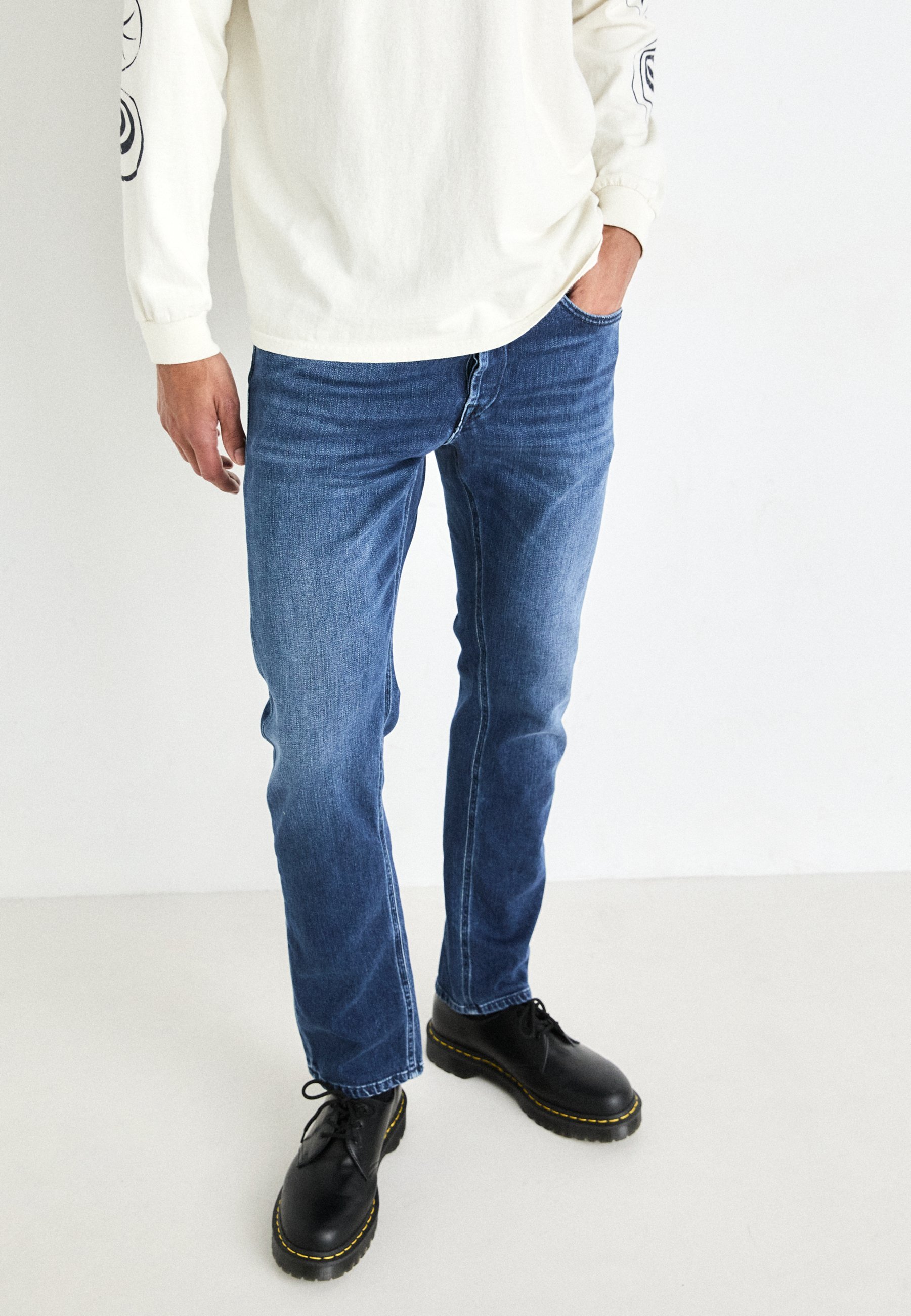 GROVER PANTS - Jeans med rette ben - mørkeblåReplay
