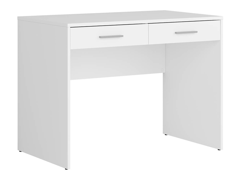 Biurko Nepo Plus 100 cm z 2 szufladami białe