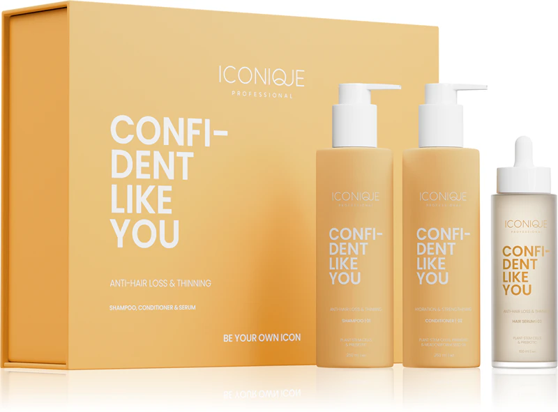 Kit ICONIQUE Professional CONFIDENT LIKE YOU para Antiqueda e Redução Capilar