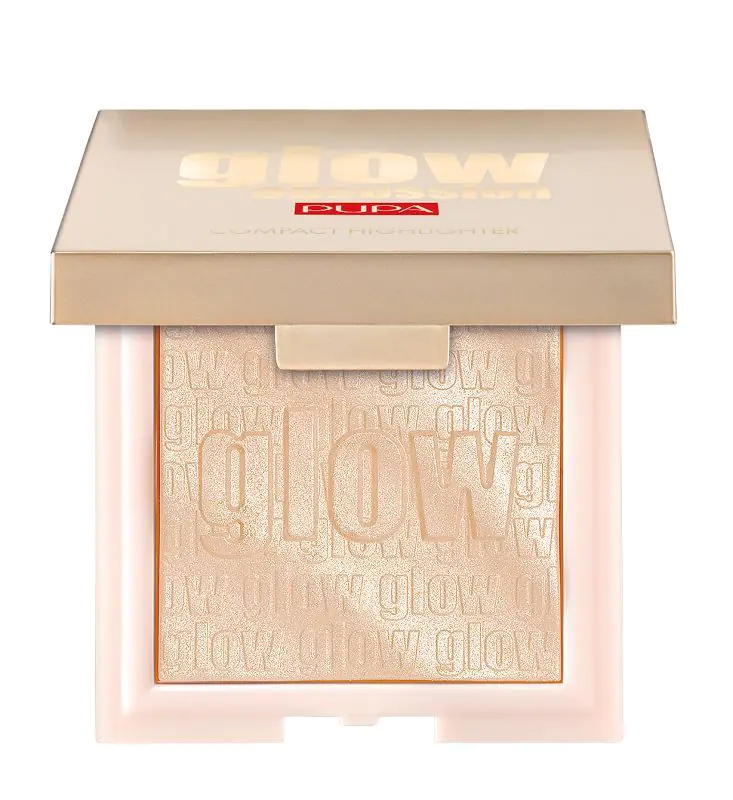 Pupa Glow Obsession Rozświetlacz w kompakcie Pure Light Effect 100 Light Gold