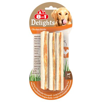 Σνακ για σκύλους 8in1 Delights + Δωρεάν μπάλες για σκύλους 8in1 Delights!*
