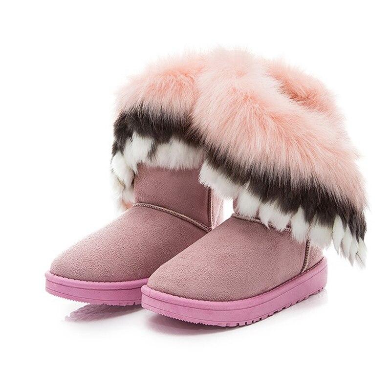 Bottes d'hiver imperméables pour femmes et couples, unisexes, doublées de fourrure chaude, semelle antidérapante, pour garder la chaleur. Bottes décontractées pour femmes, n° 176