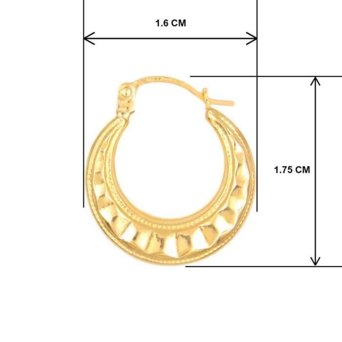 Pendientes de aro - Oro amarillo