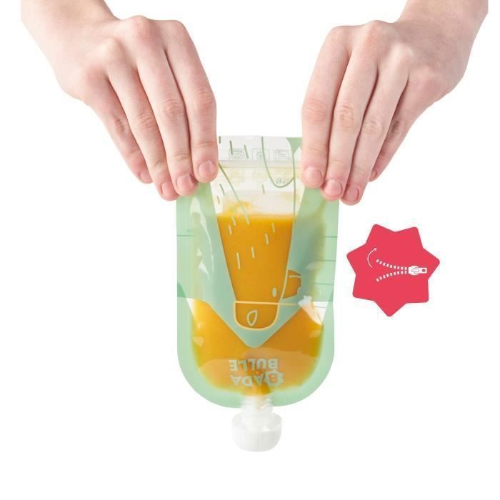 Confezione da 15 bottiglie d'acqua riutilizzabili da 150 ml Badabulle