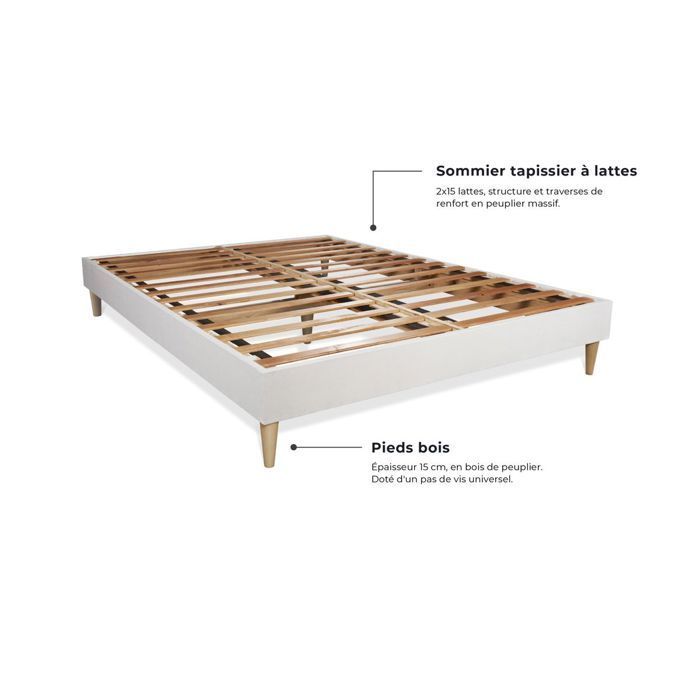 Ensemble 160x200 matelas ACTIVE + sommier kit