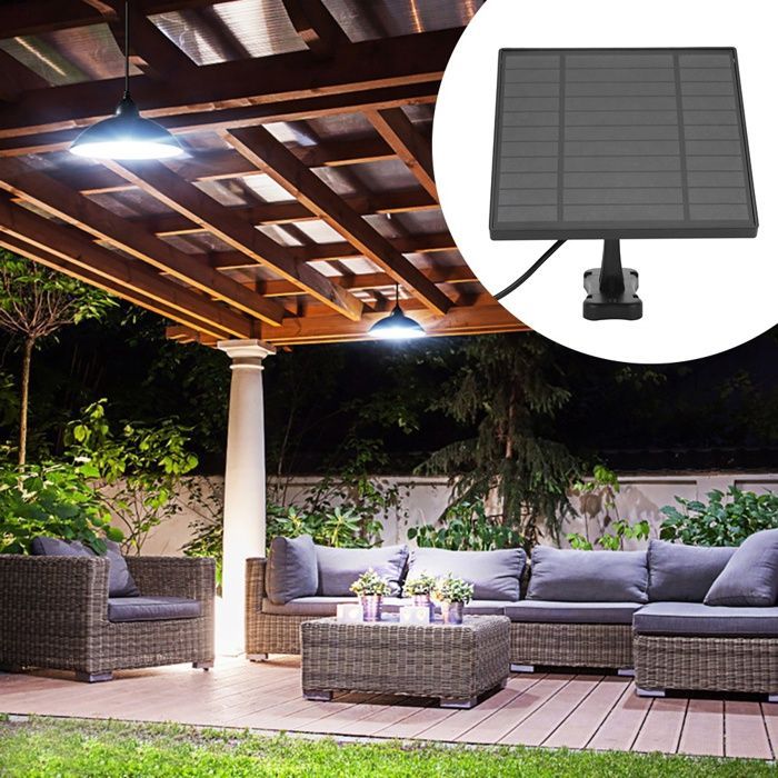 Waterproof solar LED floodlight, outdoor lighting for garden and yard, powerful light and long battery life