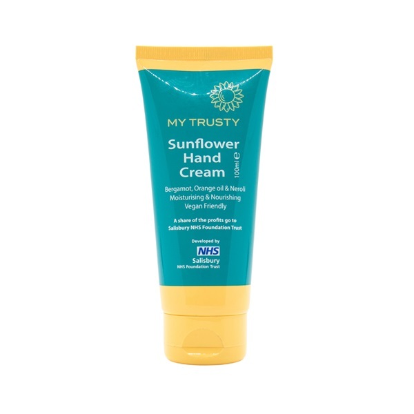 Mi crema de manos de girasol de confianza, bergamota y naranja, 100 ml.