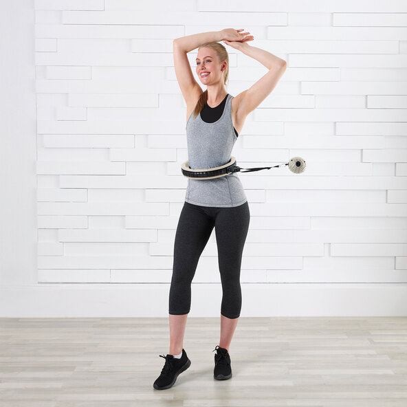 Smarter Fitnessreifen mit Timer, grau-beige