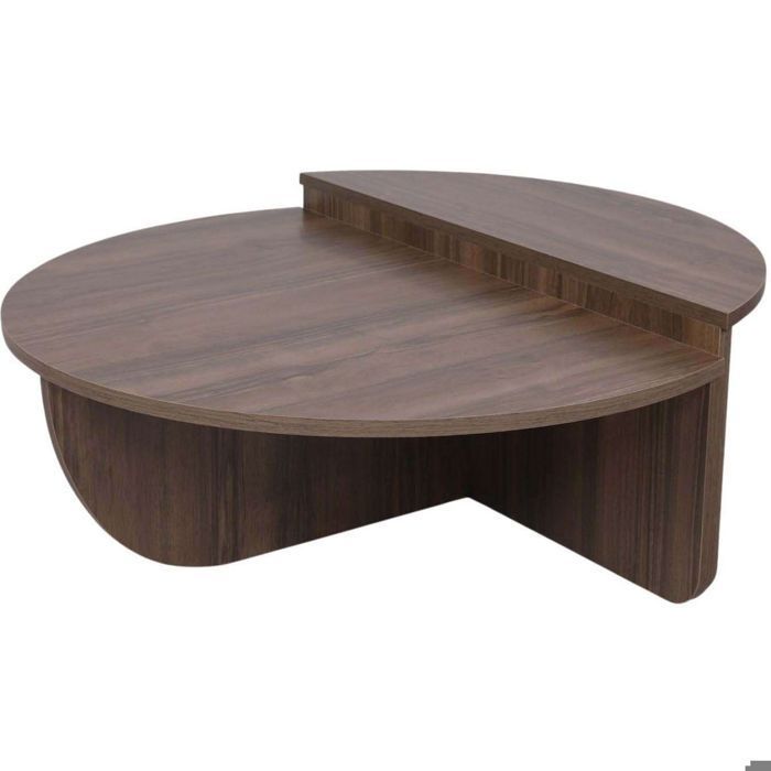 Set di 2 tavolini da caffè - Calicosy - Noce - Aloeva - 90 x 60 x 30 cm