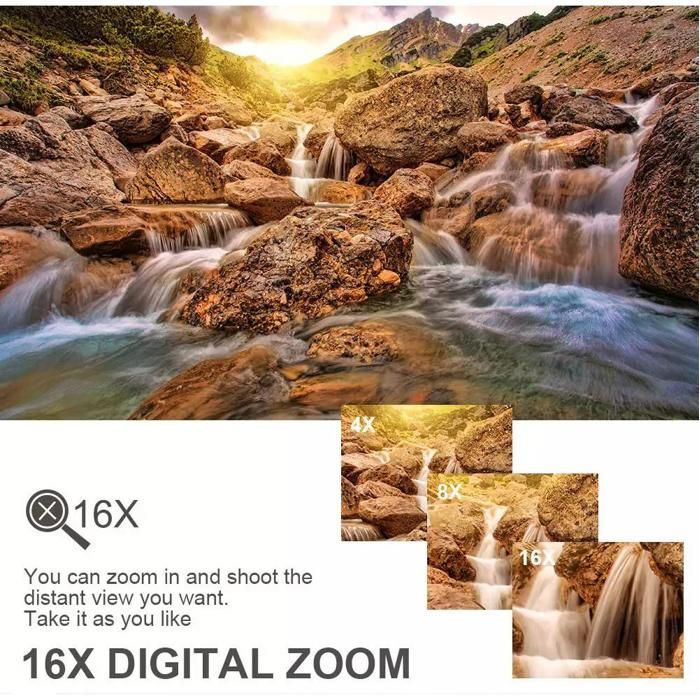 Câmera INF 4K / 48MP / Zoom de 16x / Visão Infravermelha / Controle Remoto
