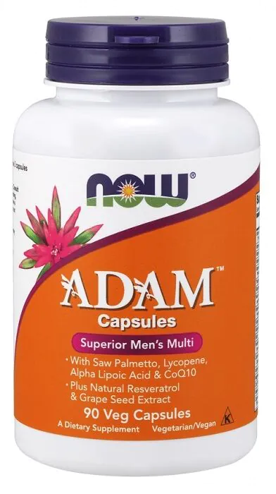 Now Foods Adam Multi-Vitamin For Men, Zestaw witamin i minerałów dla mężczyzn, Kapsułki wegetariańskie