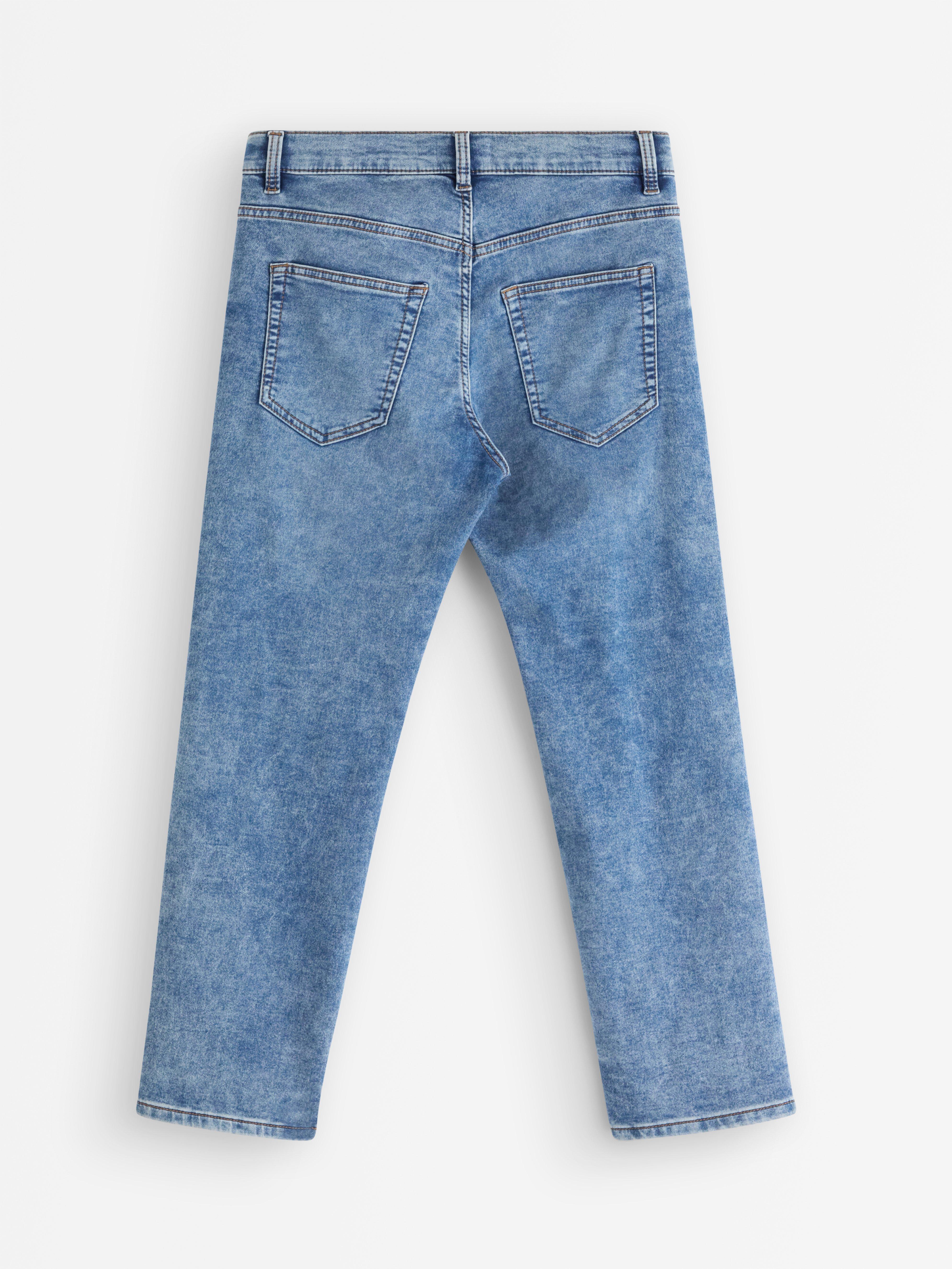 Džíny STAFFAN Rovné, regular střihy s kratšími nohavicemi Denim