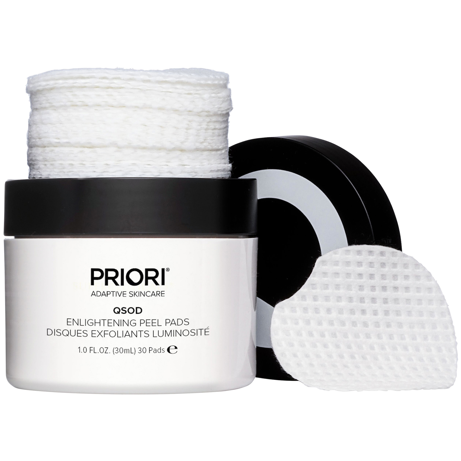 Płatki peelingujące QSOD Enlightening Peeling 30 szt. - PRIORI