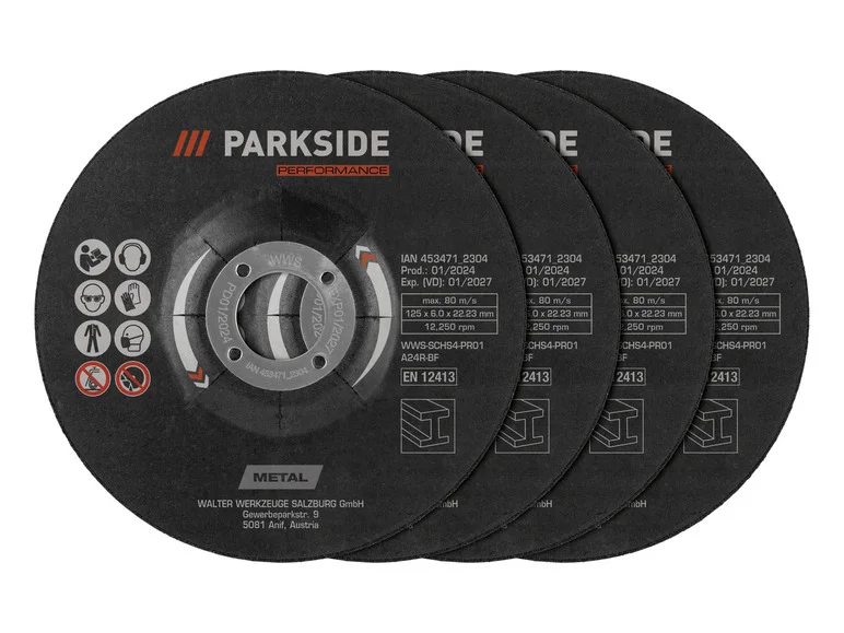 PARKSIDE PERFORMANCE® Tronçonner-skiver eller Barber-skiver 125 mm