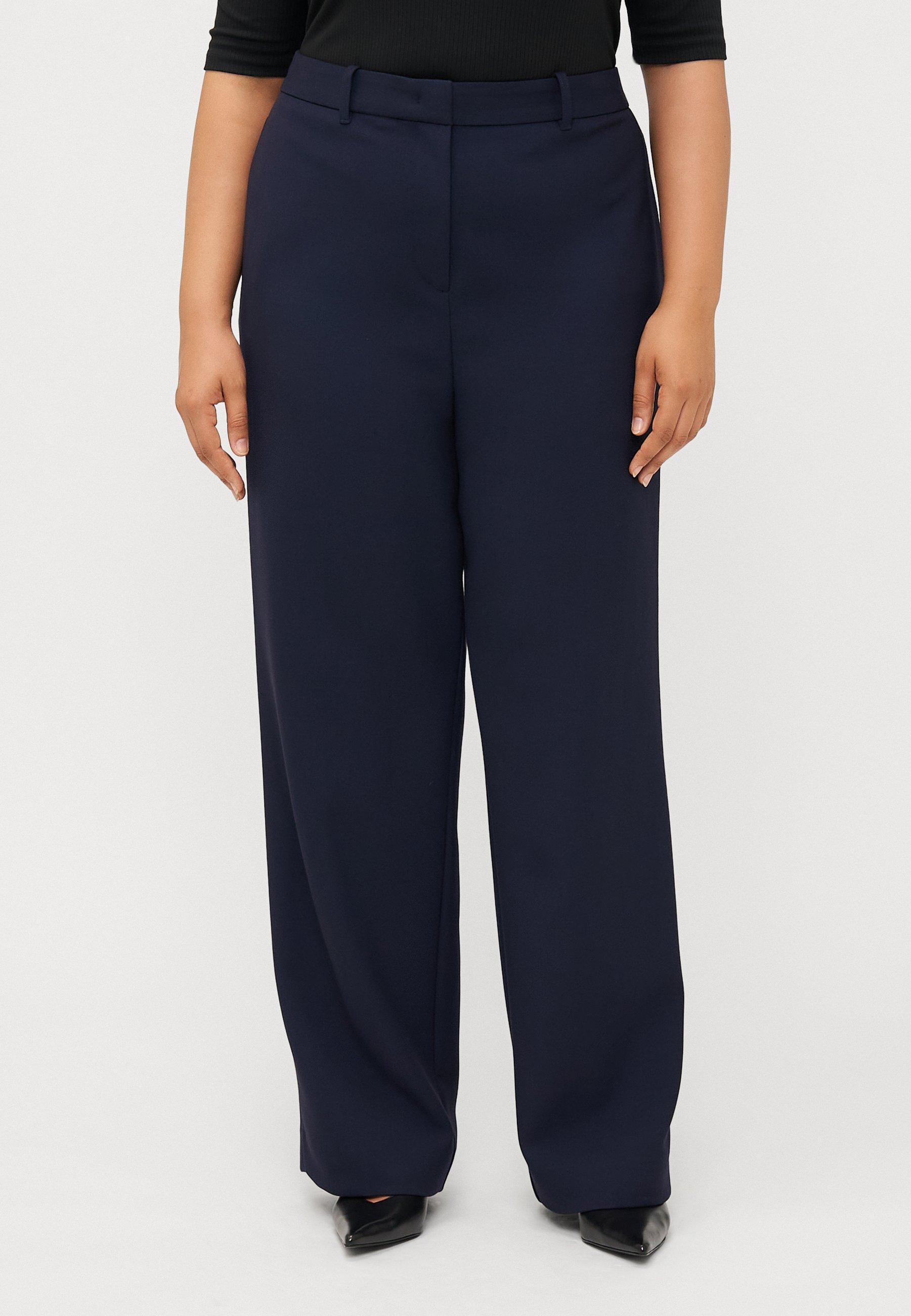 Tommy Hilfiger Curve STRAIGHT - Broek - donker nachtblauw