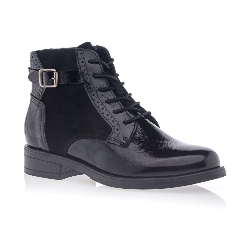 Schwarze Damenstiefel / Stiefeletten