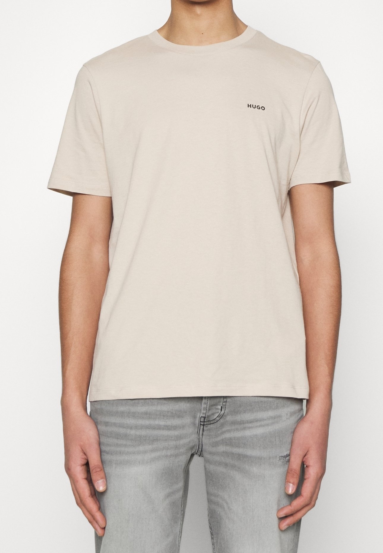 Camiseta básica HUGO - bege