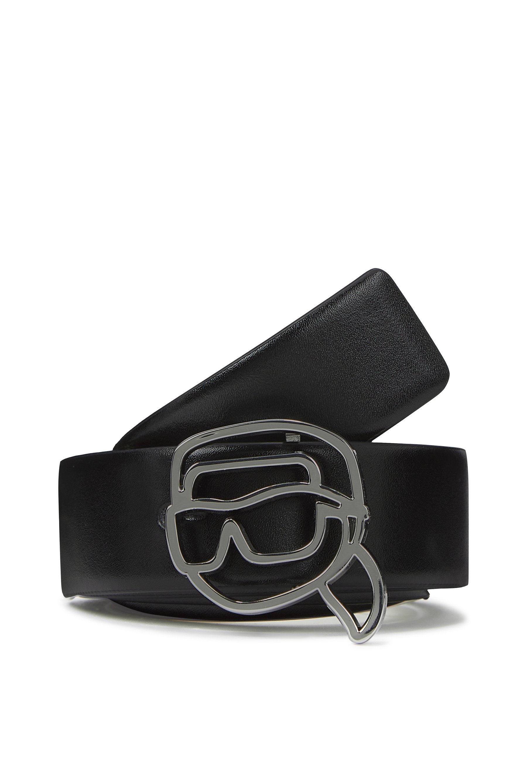 KARL LAGERFELD IKON REVERSIBLE BELT - Opasok - biely/čierny