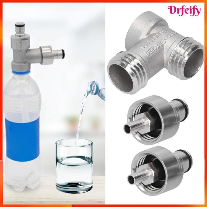 Adaptador de elaboración de cerveza Akozon, adaptador de carbonatación de cerveza, convertidor de elaboración de cerveza para electrodomésticos y refrescos.