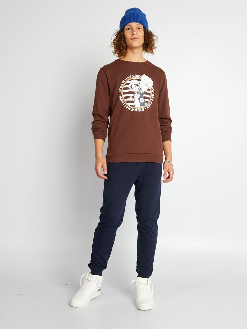 Sudadera de felpa de una pieza - Marrón