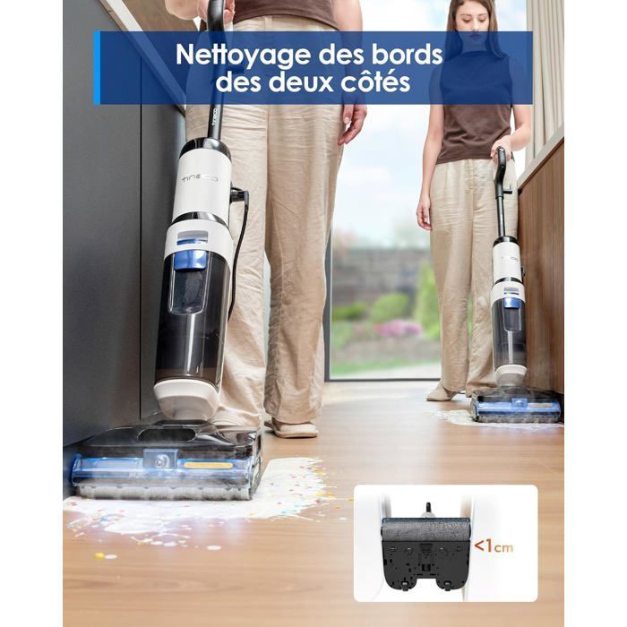 Tineco Floor One S6 Stretch Pulitore a vapore, aspiratore e mocio a vapore multifunzione con filo