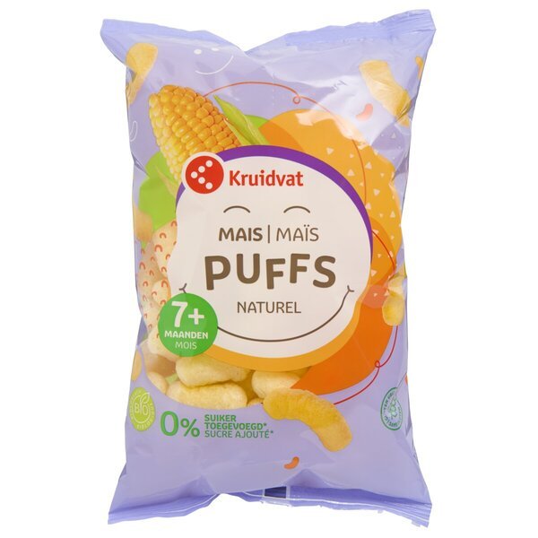 Kruidvat 7+M Bio detské kukuričné lupienky s prírodnou príchuťou<br>50g