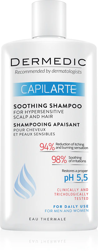 Dermedic Capilarte verzachtende shampoo voor haar en een overgevoelige huid