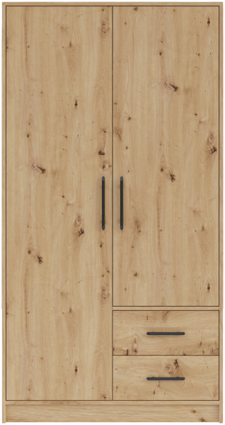 Dwudrzwiowa szafa z szufladami 100 cm dąb artisan SEVAS