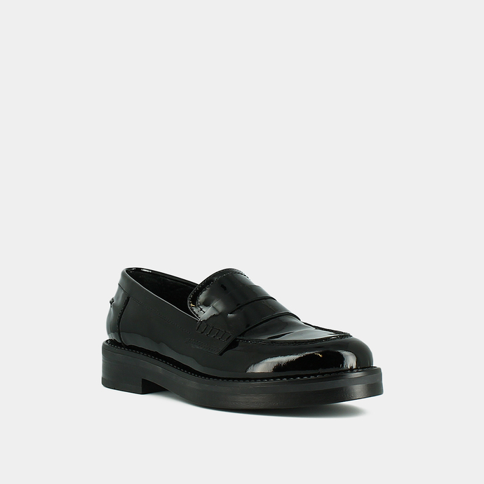 Mocassins  en vernis noir