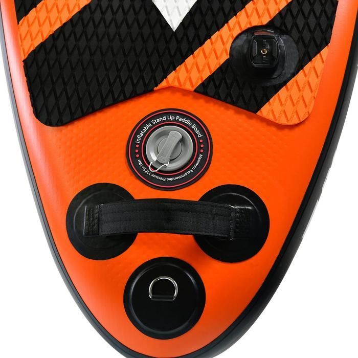 FUXTEC opblaasbaar stand-up board, 320 x 81 x 15 cm - oranje, wit, zwart - Sea Cruiser