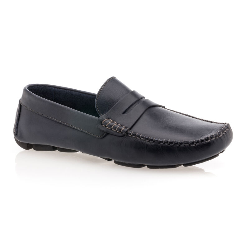 Mocasines/zapatos náuticos azules para hombre