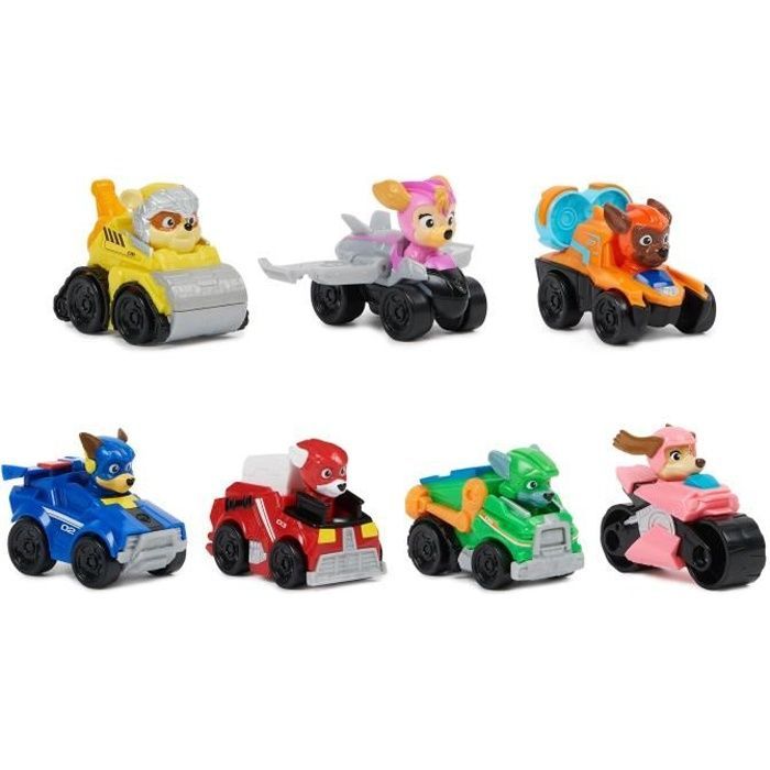 Set de 7 vehículos de la Patrulla Canina - La película de la Super Patrulla
