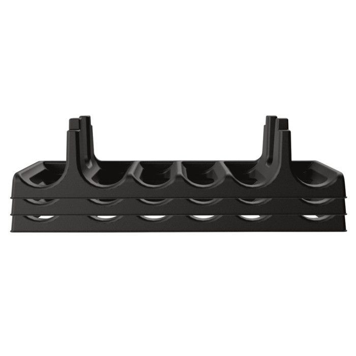Modules 9 x 6 soit 54 Bouteilles - Range Bouteilles Empilable avec 54 étiquettes - Gris Anthracite