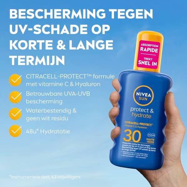 NIVEA Sun Protect & Hydrate sprej za sončenje ZF30<br>200ml