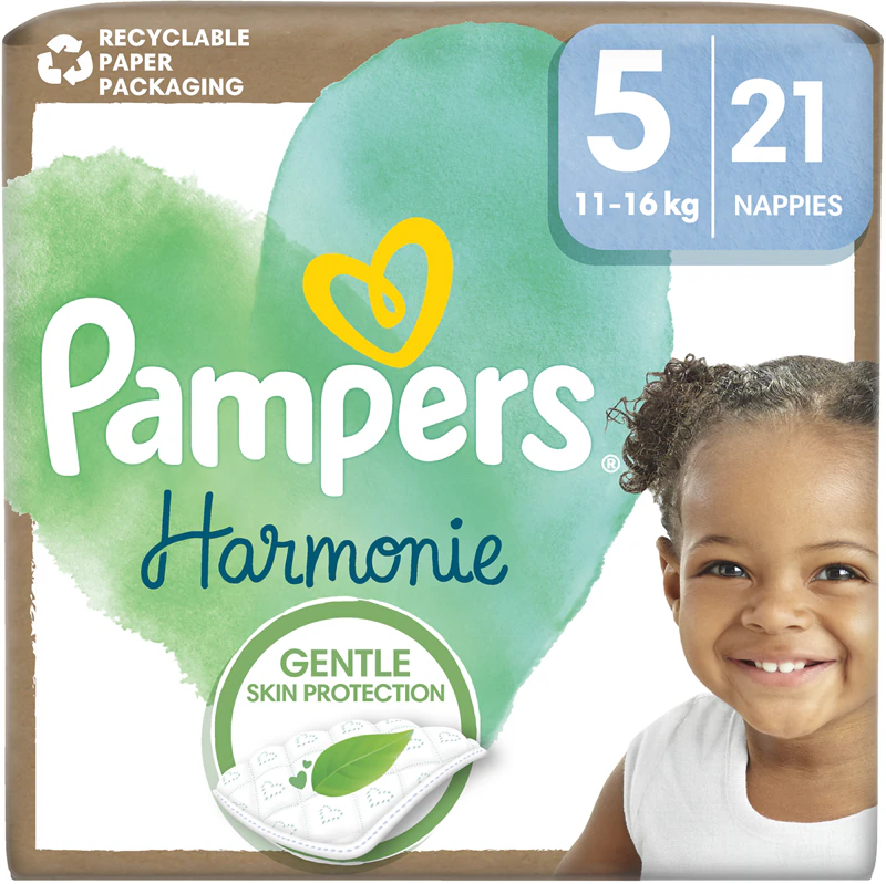 Fraldas descartáveis Pampers Harmonie tamanho 5