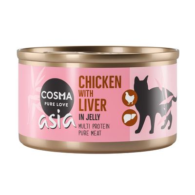 Cosma Asia em embalagem Jelly Saver com 24 unidades de 85g