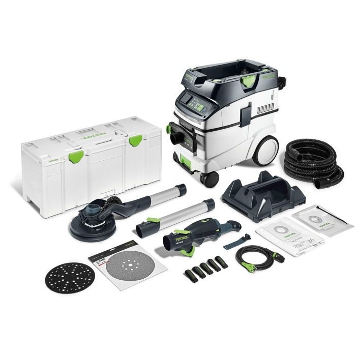 Kit de lijadora de largo alcance y aspiradora Festool LHS 2 225 EQI / CTM 36-SET - 578425