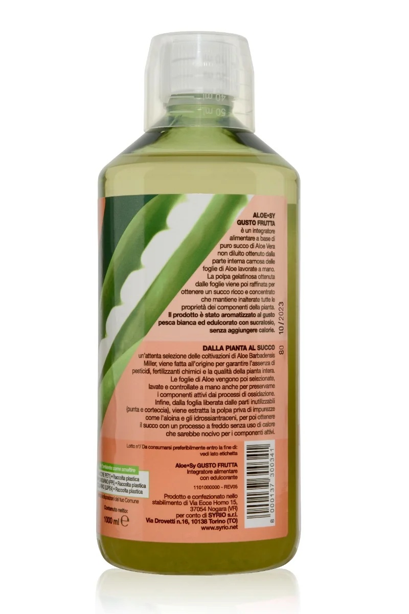 SYRIO Aloe-Sy Fruchtgeschmack 1000 ml Verdauungsfunktion und Stuhlgangregulierung