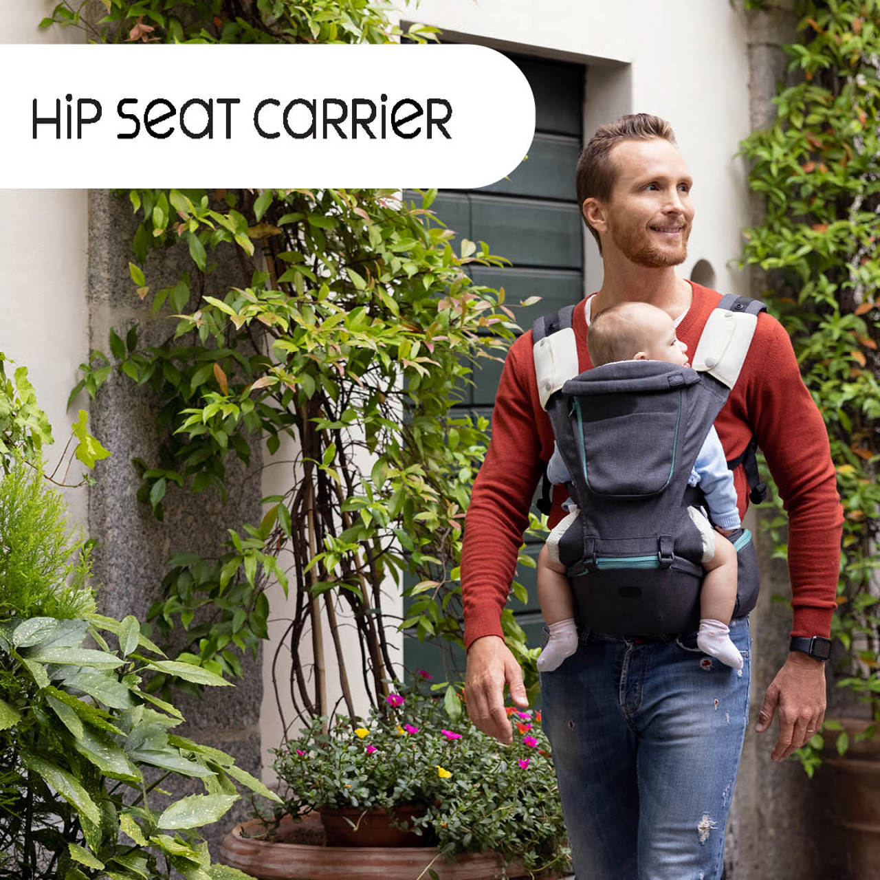Babydrager met heupzitje