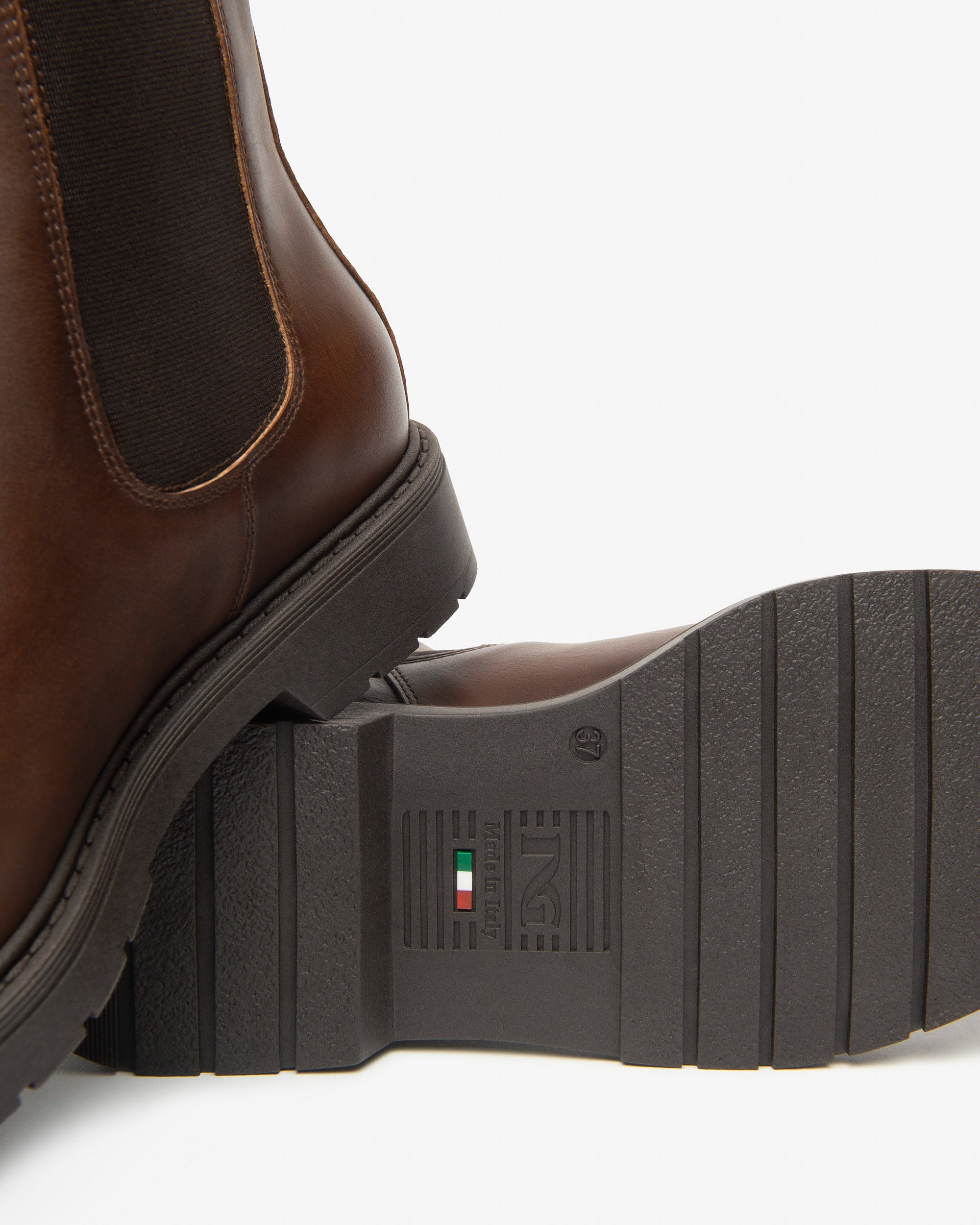  Chelsea-Boots aus Leder für Damen