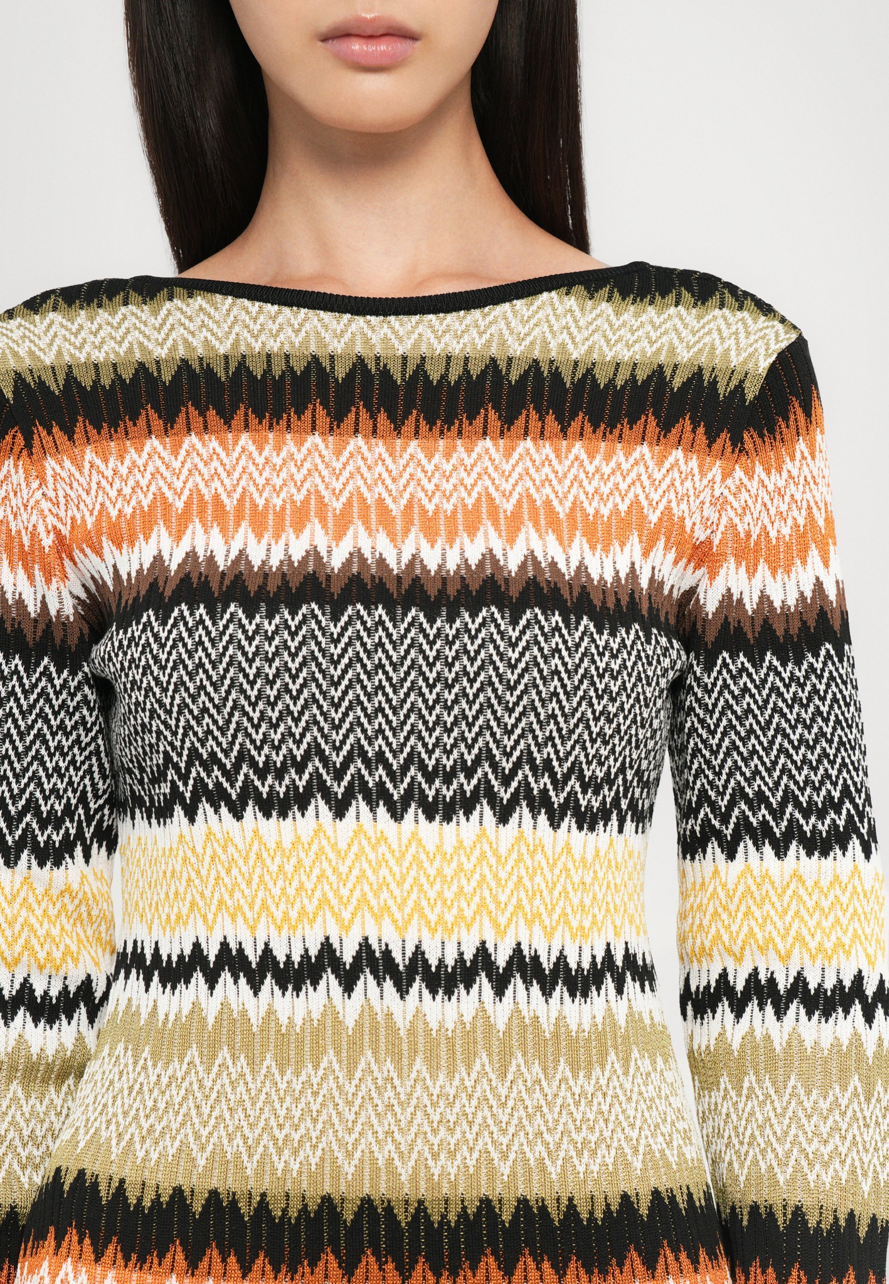 Robe longue Missoni - Robe pull - multicolore