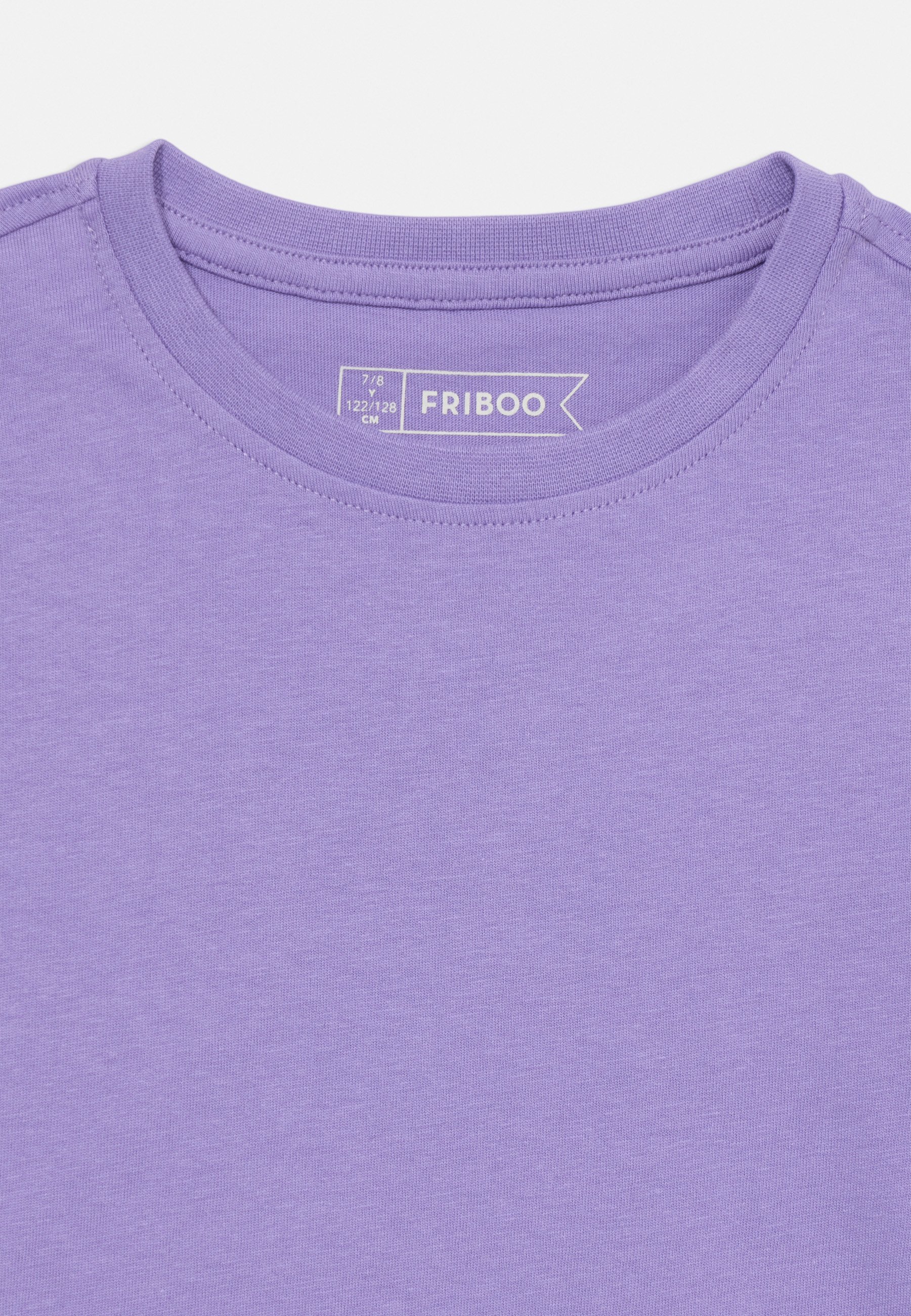 Friboo 2 PACK UNISEX - Tričko s potiskem - černá/tmavě fialová