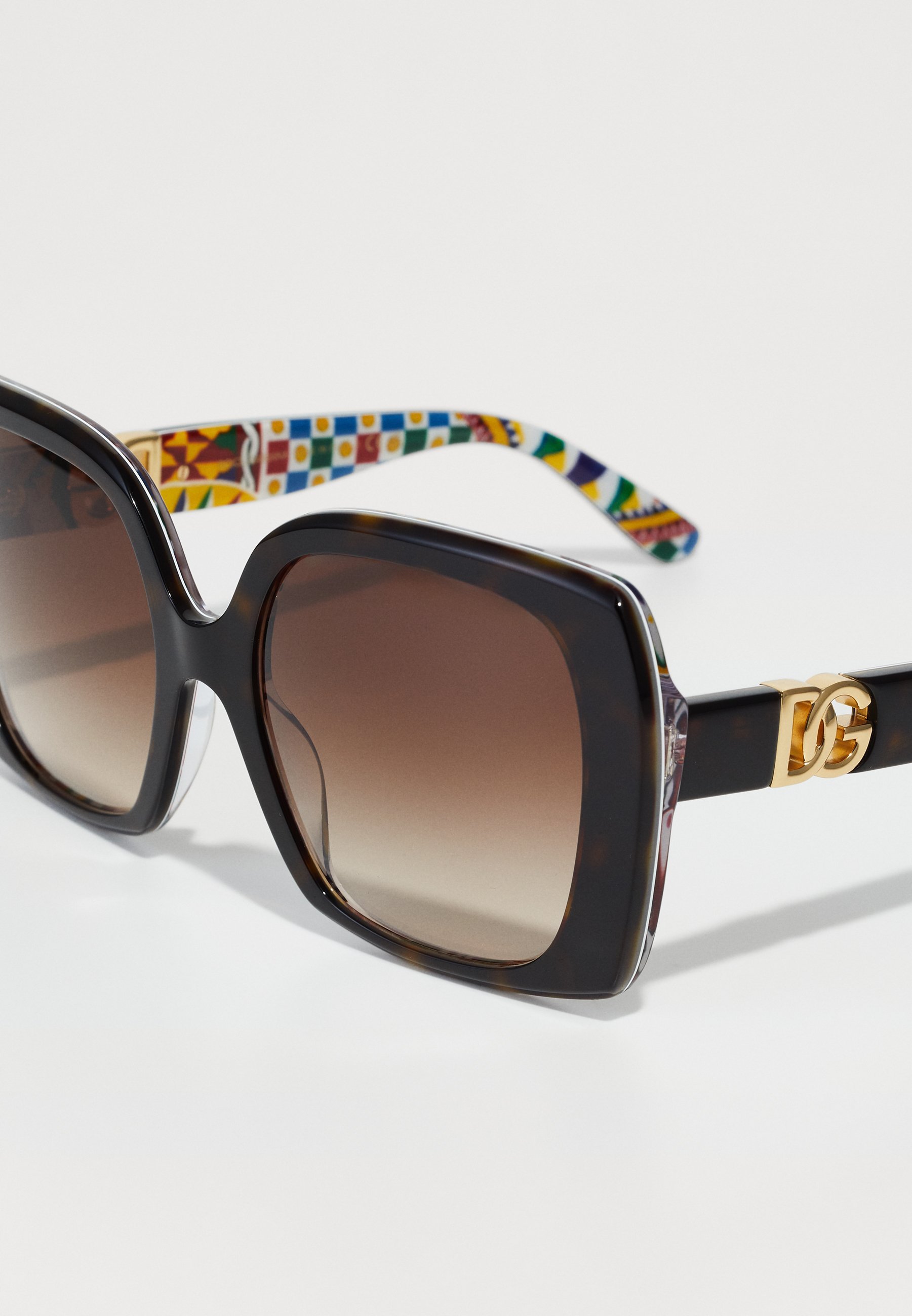 Lunettes de soleil Dolce&Gabbana - havane/blanches