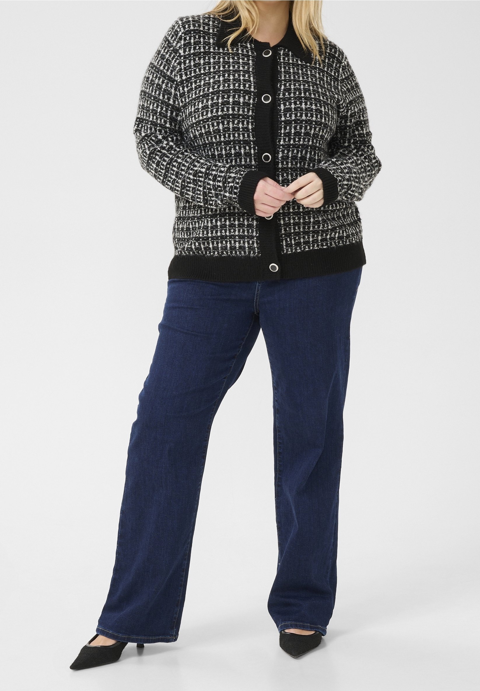 Kaffe Curve Cardigan - schwarz