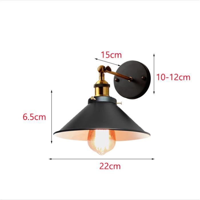 DO LOT OF 2 Creatieve moderne design wandlampen E27 22CM metalen wandverlichting