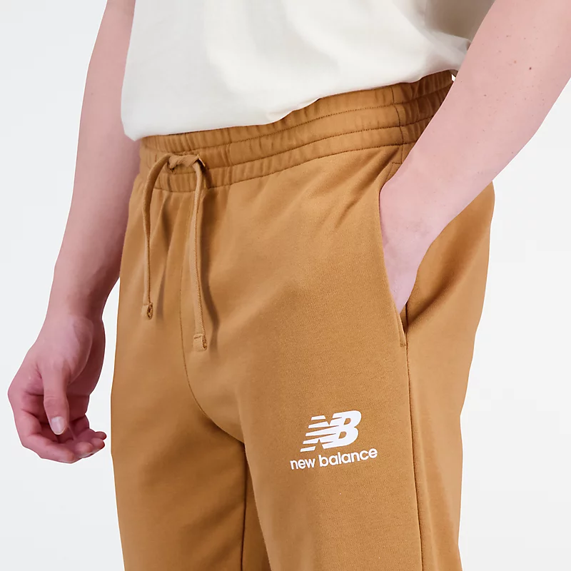 Essentials Stacked Logo French Terry joggingbroek voor heren - TOBACCO