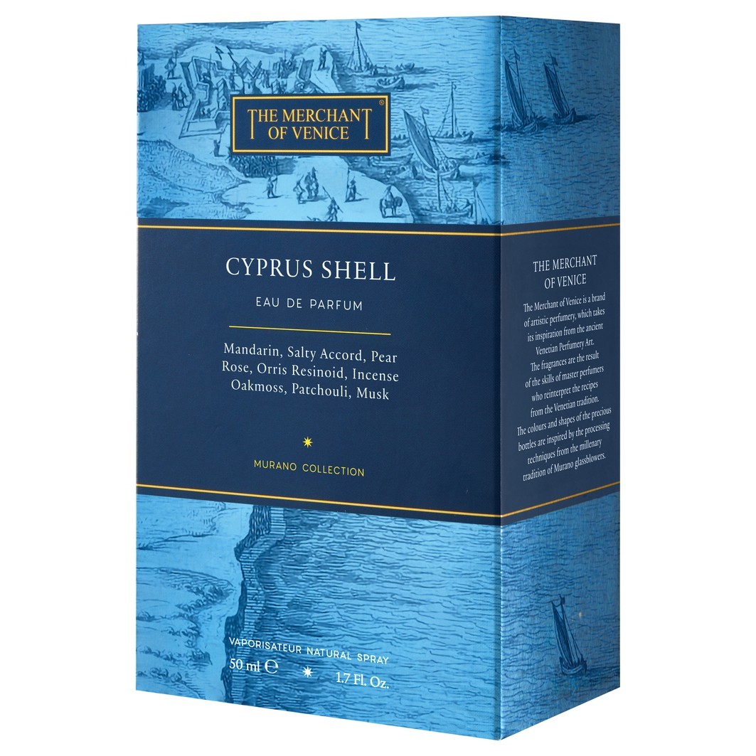 DE KOOPMAN VAN VENETIË Eau de Parfum Murano Collectie Cyprus Shell - 50 ml