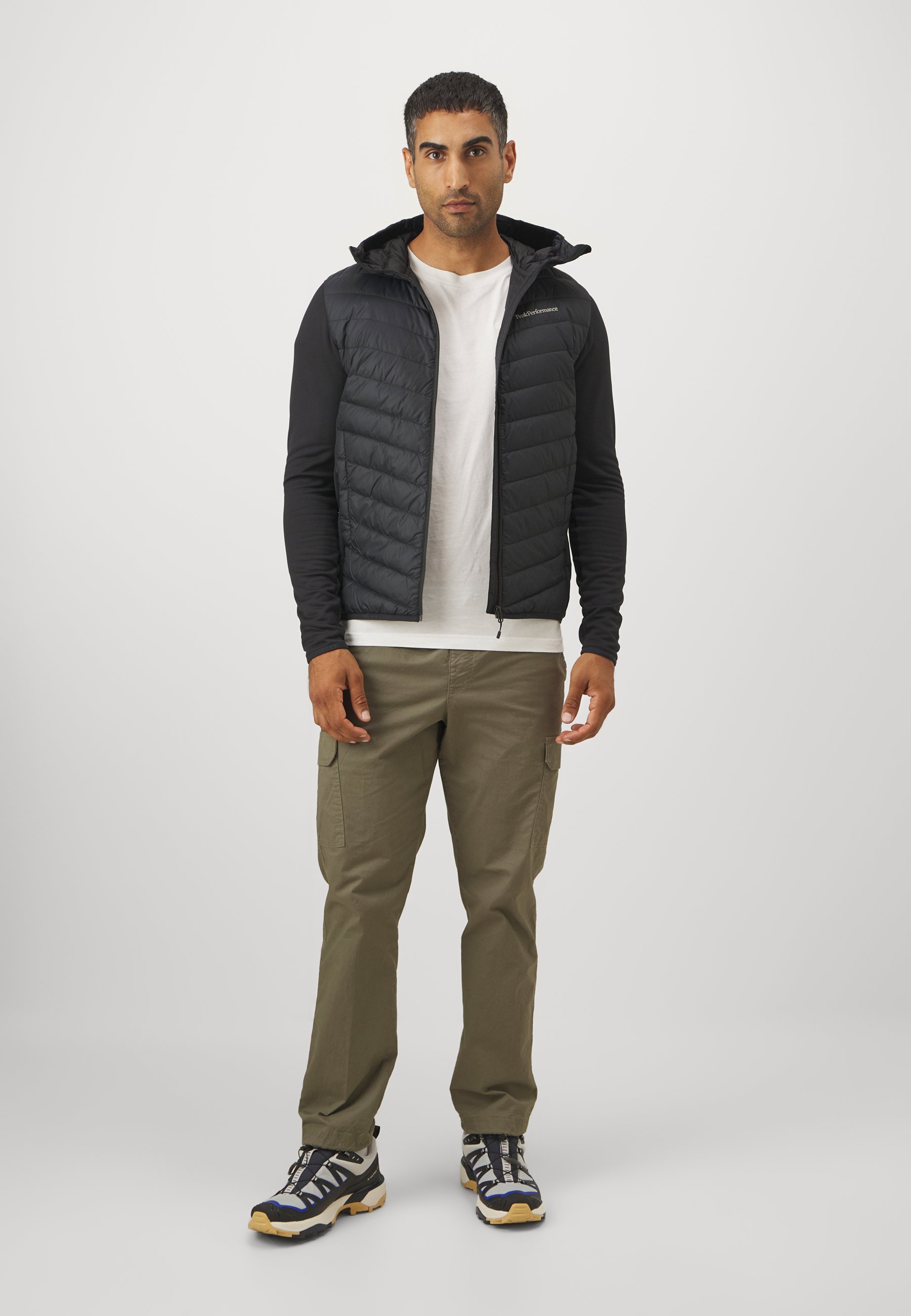 Peak Performance FROST DOWN HYBRID HOOD - Donsjack - zwart
