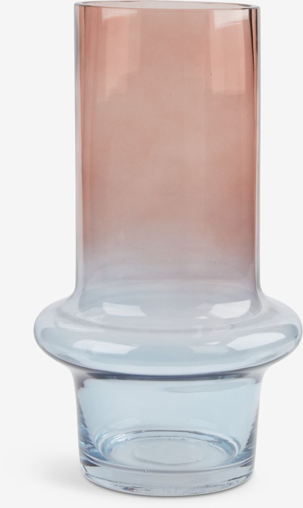 KRIS KRIS vāze Ø15xH26cm zili rozā